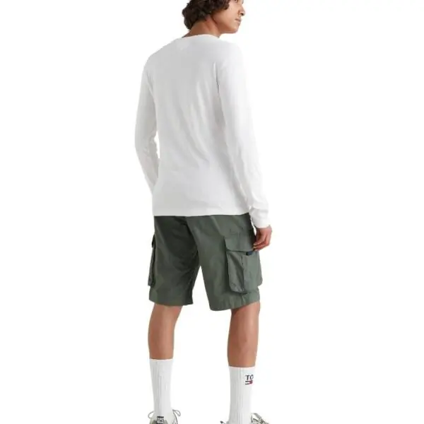 Tommy Hilfiger - Ανδρικό T-shirt Tjm Original Rib Longsleeve Slim Fit DM0DM04409-100 Λευκό DM0DM04409-100