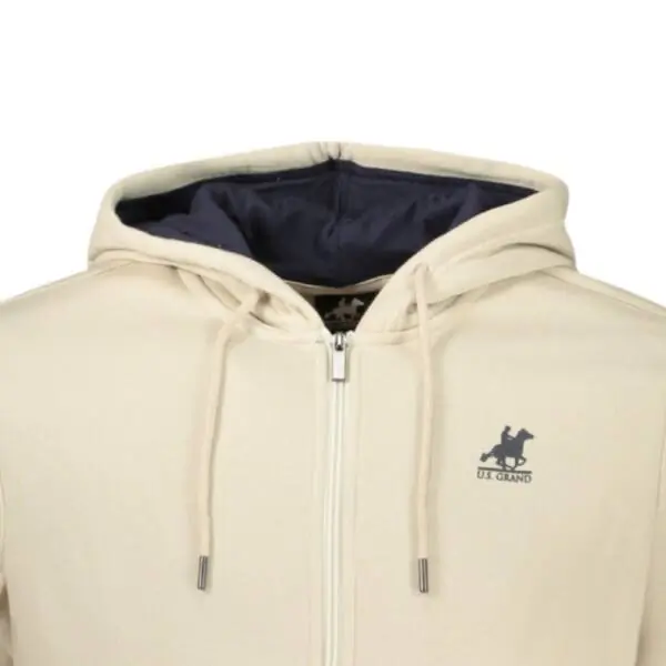 U.S.Grand Polo - Ανδρική Ζακέτα Με Κουκούλα Magellano AU02822-A0952 Μπεζ AU02822-A0952