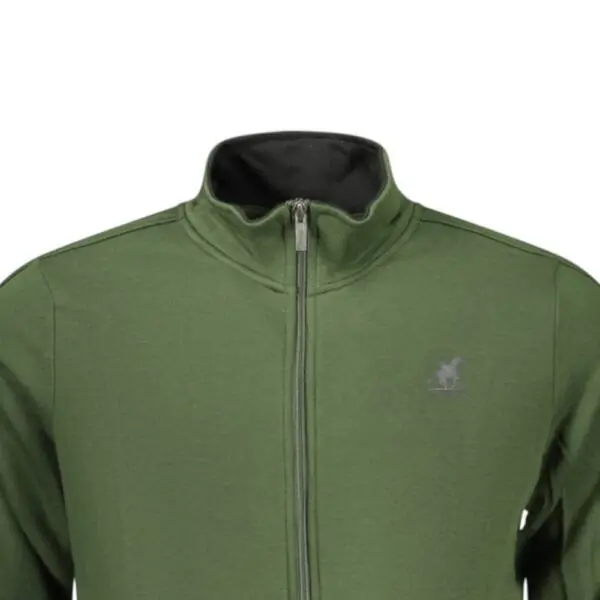 U.S.Grand Polo - Ανδρική Ζακέτα με Φερμουάρ Fossile AU02821-A12501 Πράσινο AU02821-A12501