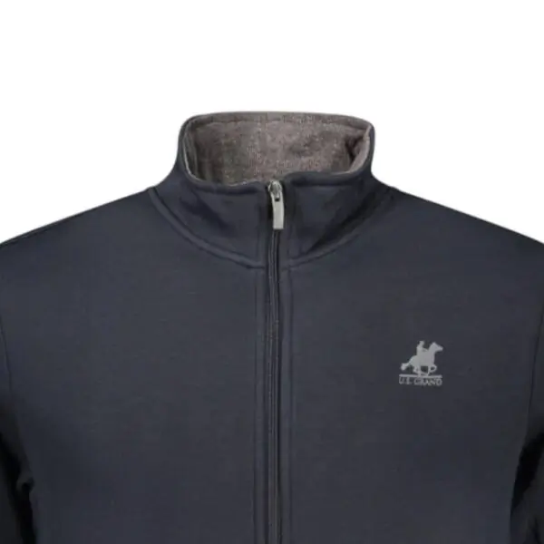 U.S.Grand Polo - Ανδρική Ζακέτα με Φερμουάρ Fossile AU02821-A2050 Μπλε Σκούρο AU02821-A2050