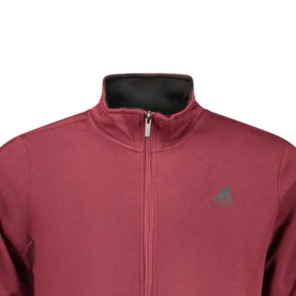 U.S.Grand Polo - Ανδρική Ζακέτα με Φερμουάρ Fossile AU02821-A9150 Μπορντό AU02821-A9150