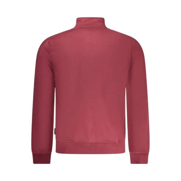 U.S.Grand Polo - Ανδρική Ζακέτα με Φερμουάρ Fossile AU02821-A9150 Μπορντό AU02821-A9150