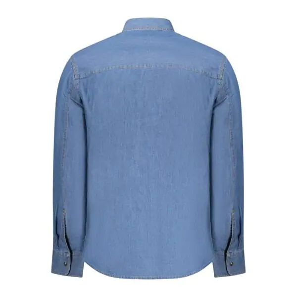 U.S.Grand Polo - Ανδρικό Πουκάμισο Τζιν Poster AU02835-A2001 Μπλε AU02835-A2001