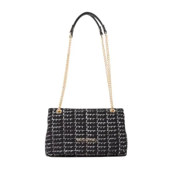 Valentino Bags - Γυναικεία Τσάντα Ώμου Tweed VBS9JP02-001 Μαύρο