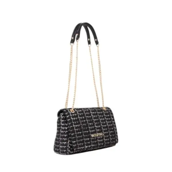 Valentino Bags - Γυναικεία Τσάντα Ώμου Tweed VBS9JP02-001 Μαύρο VBS9JP02-001