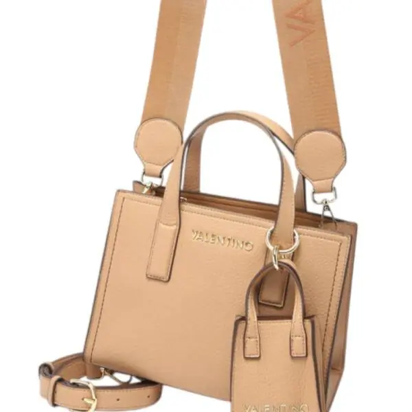 Valentino Bags - Γυναικεία Τσάντα Χειρός Samantha VBS8YA01-005 Μπεζ VBS8YA01-005
