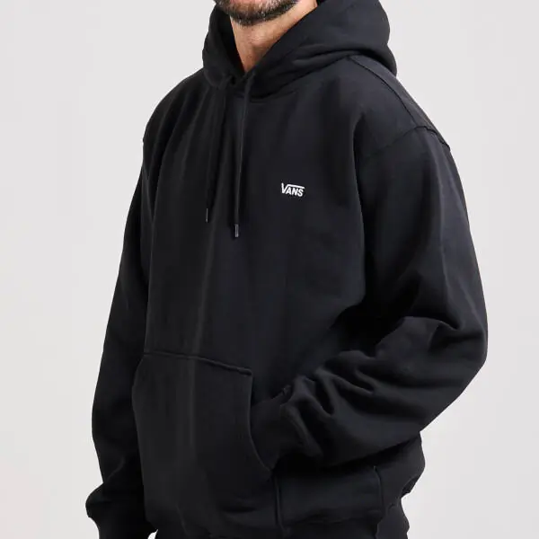 Vans - Ανδρικό Φούτερ Με Κουκούλα Left Chest Ii Loose Po VN000P21-BLK Μαύρο VN000P21-BLK
