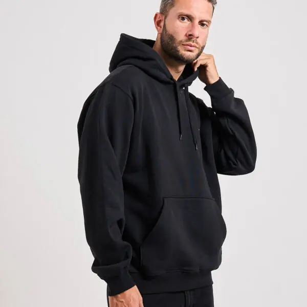 Vans - Ανδρικό Φούτερ Με Κουκούλα Left Chest Ii Loose Po VN000P21-BLK Μαύρο VN000P21-BLK