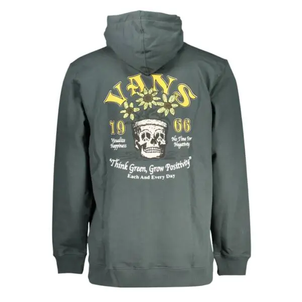 Vans - Ανδρικό Φούτερ Με Κουκούλα Peace Head VN000AEY-2LN Πράσινο VN000AEY-2LN
