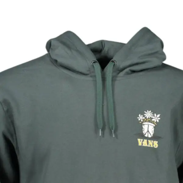 Vans - Ανδρικό Φούτερ Με Κουκούλα Peace Head VN000AEY-2LN Πράσινο VN000AEY-2LN