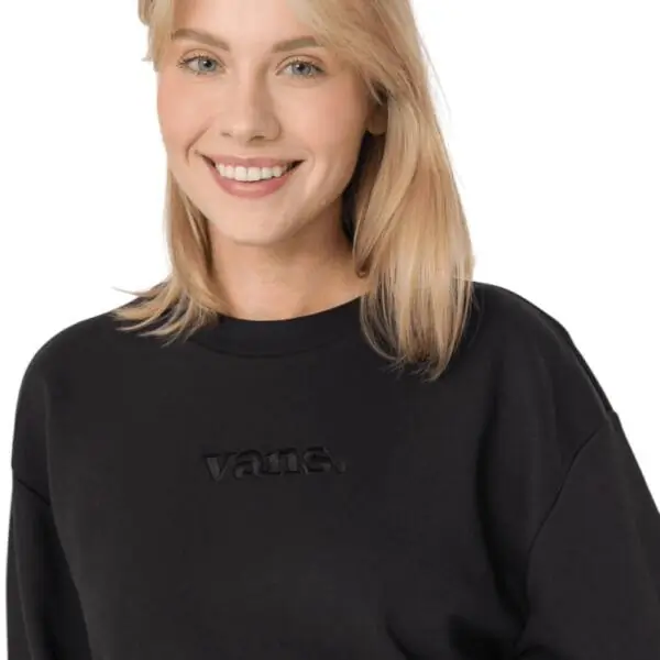 Vans - Γυναικείο Φούτερ W Essential H Fit Rlx Crew VN000RAM-BLK Μαύρο VN000RAM-BLK