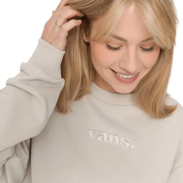 Vans - Γυναικείο Φούτερ W Essential H Fit Rlx Crew VN000RAM-EN9 Μπεζ VN000RAM-EN9