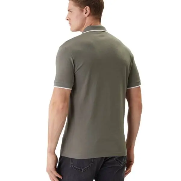 Boss - Ανδρικό Polo T-shirt Passertrip Slim Fit 50507699-076 Χακί 50507699-076