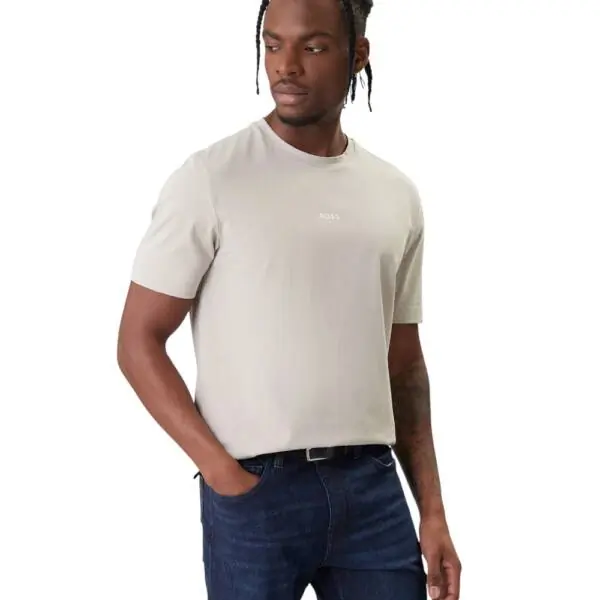 Boss - Ανδρικό T-shirt Tchup Relaxed Fit 50473278-070 Μπεζ