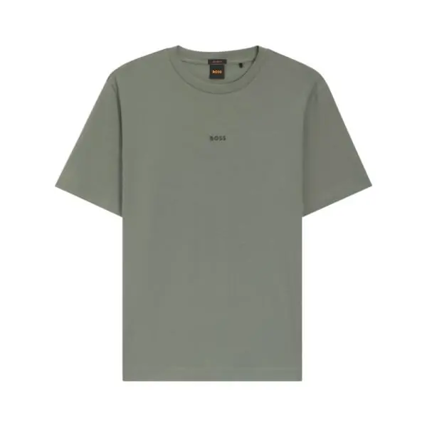 Boss - Ανδρικό T-shirt Tchup Relaxed Fit 50473278-077 Πράσινο Σκούρο 50473278-077