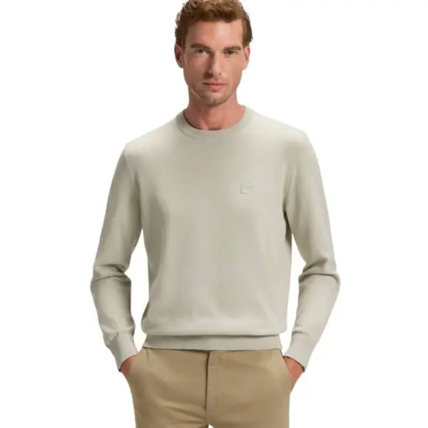 Boss - Ανδρικό Πουλόβερ Kanovanos 50527583-070 Μπεζ