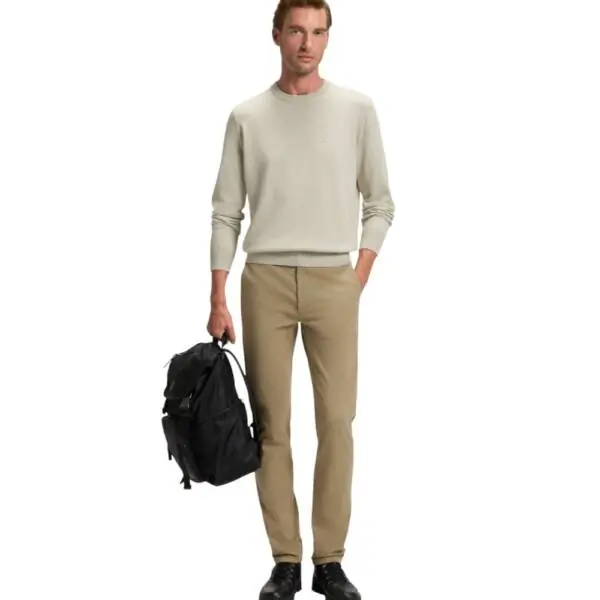 Boss - Ανδρικό Πουλόβερ Kanovanos 50527583-070 Μπεζ 50527583-070