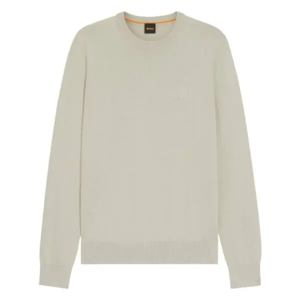 Boss - Ανδρικό Πουλόβερ Kanovanos 50527583-070 Μπεζ 50527583-070