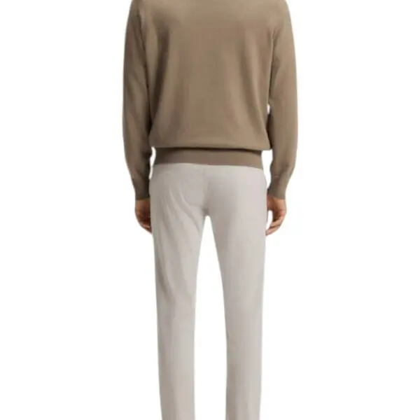 Boss - Ανδρικό Πουλόβερ Kanovanos 50527583-346 Καφέ Ανοιχτό 50527583-346