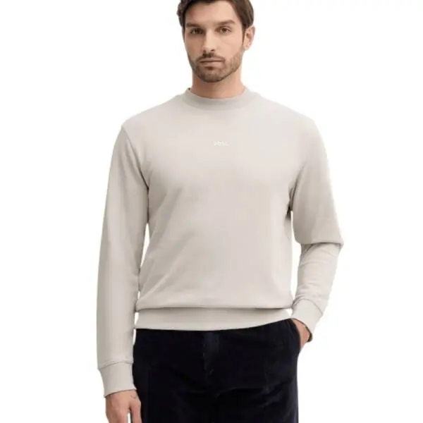 Boss - Ανδρικό Φούτερ Sweaters WeSmallcrew 50514541-070 Μπεζ
