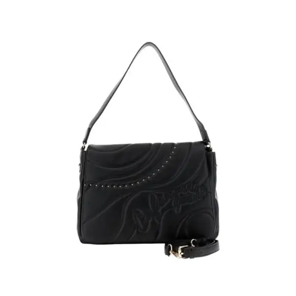 CafeNoir - Γυναικεία Τσάντα Ώμου CJ0902-001 Μαύρο