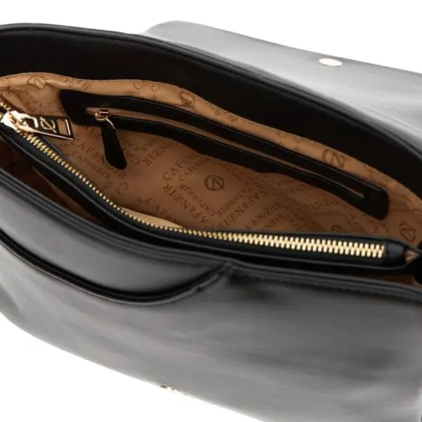 CafeNoir - Γυναικεία Τσάντα Ώμου CJ0902-001 Μαύρο CJ0902-001