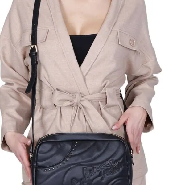 CafeNoir - Γυναικεία Τσάντα Ώμου Camera Bag CJ0903-001 Μαύρο CJ0903-001