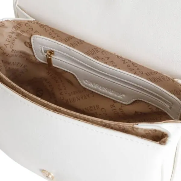 CafeNoir - Γυναικεία Τσάντα Ώμου MD0811-W001 Λευκό MD0811-W001