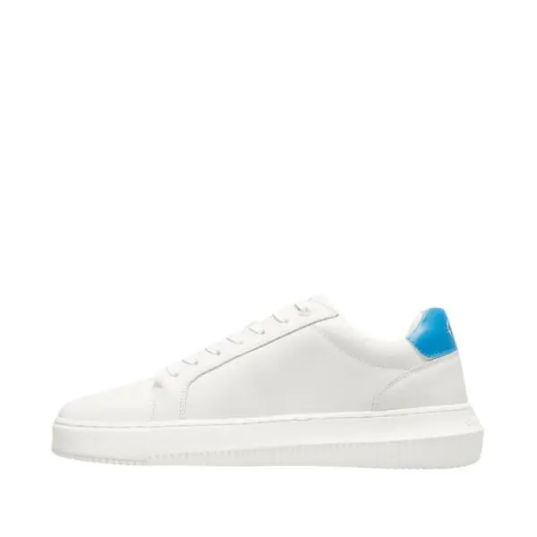 Calvin Klein - Cupsole Mono Lth Ανδρικά Chunky Sneakers YM0YM00681-0LI Λευκό YM0YM00681-0LI