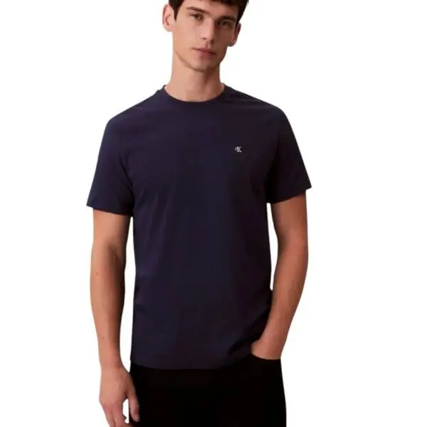 Calvin Klein - Ανδρικό T-shirt Classic Monogram Tee Regular Fit LV04RD254G-WFW Ναυτικό Μπλε