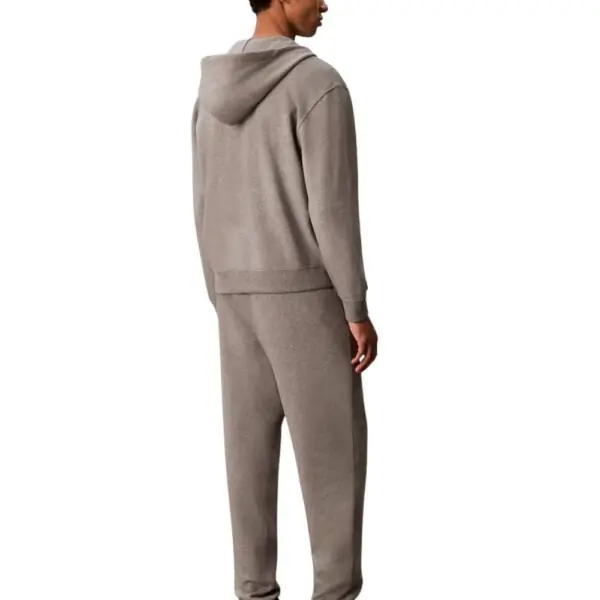 Calvin Klein - Ανδρικό Παντελόνι Φόρμας Eu 350Terry Monogram Regular Fit LV04RD241G-P7E Γκρι LV04RD241G-P7E