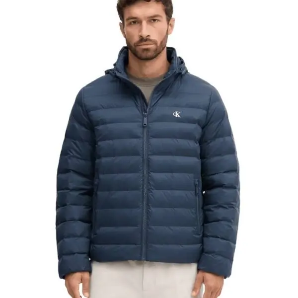 Calvin Klein - Ανδρικό Χειμωνιάτικο Μπουφάν LV04RC511G-CEF Μπλε Ναυτικό