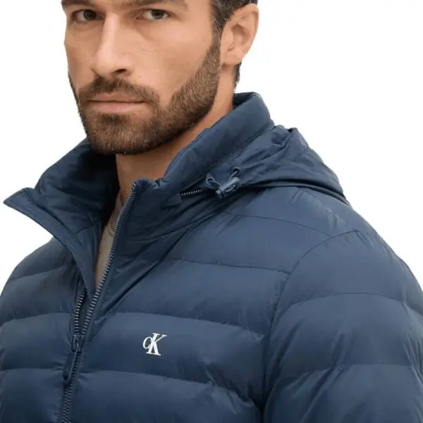 Calvin Klein - Ανδρικό Χειμωνιάτικο Μπουφάν LV04RC511G-CEF Μπλε Ναυτικό LV04RC511G-CEF