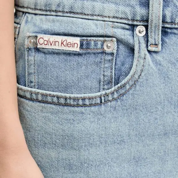 Calvin Klein - Γυναικείο Παντελόνι Jean High Rise Taper LV047E732G-3UN Μπλε Ανοιχτό LV047E732G-3UN
