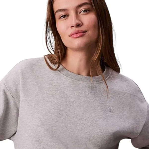 Calvin Klein - Γυναικείο Φούτερ Cotton Terry LV047B236G-P77 Γκρι LV047B236G-P77