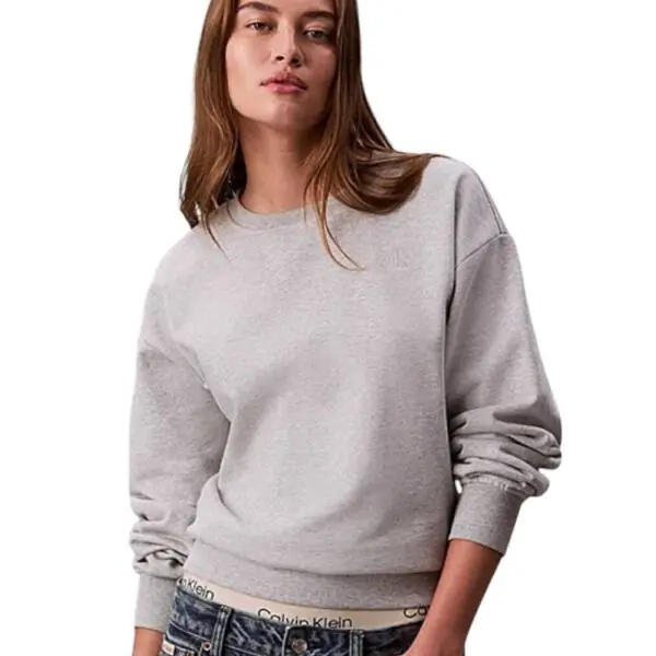 Calvin Klein - Γυναικείο Φούτερ Cotton Terry LV047B236G-P77 Γκρι