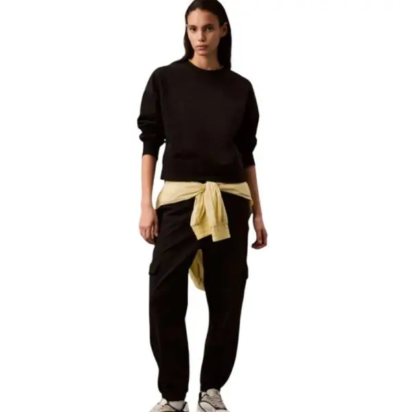 Calvin Klein - Γυναικείο Φούτερ Cotton Terry LV047B236G-UB1 Μαύρο LV047B236G-UB1