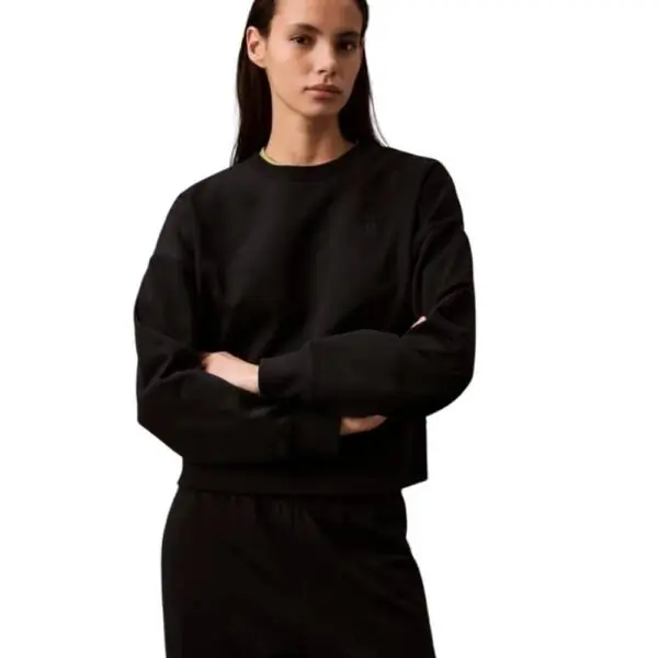 Calvin Klein - Γυναικείο Φούτερ Cotton Terry LV047B236G-UB1 Μαύρο LV047B236G-UB1