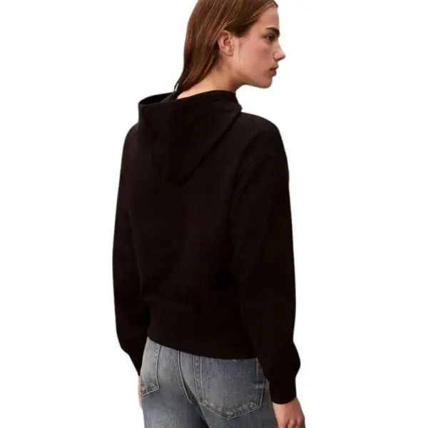 Calvin Klein - Γυναικείο Φούτερ Cotton Terry Logo Hoodie LV047E221G-UB1 Μαύρο LV047E221G-UB1