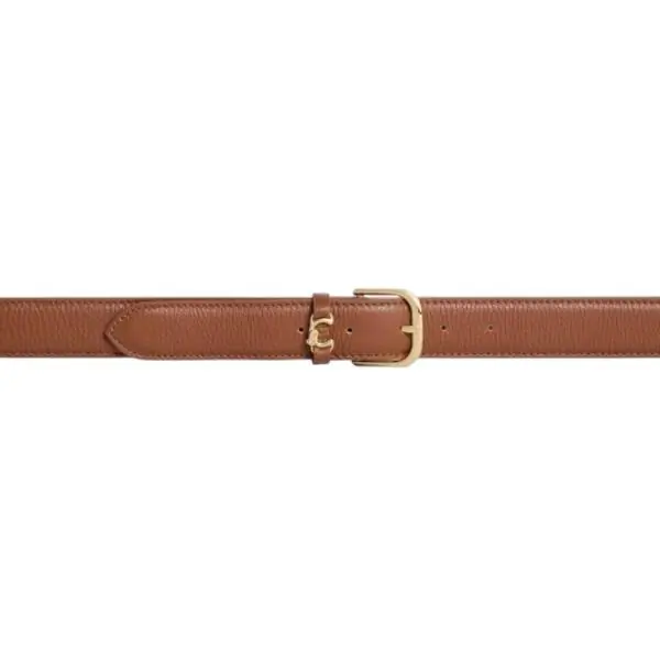 Coccinelle - Γυναικεία Ζώνη Metal Loop E3TOS110601-W11 Καφέ E3TOS110601-W11