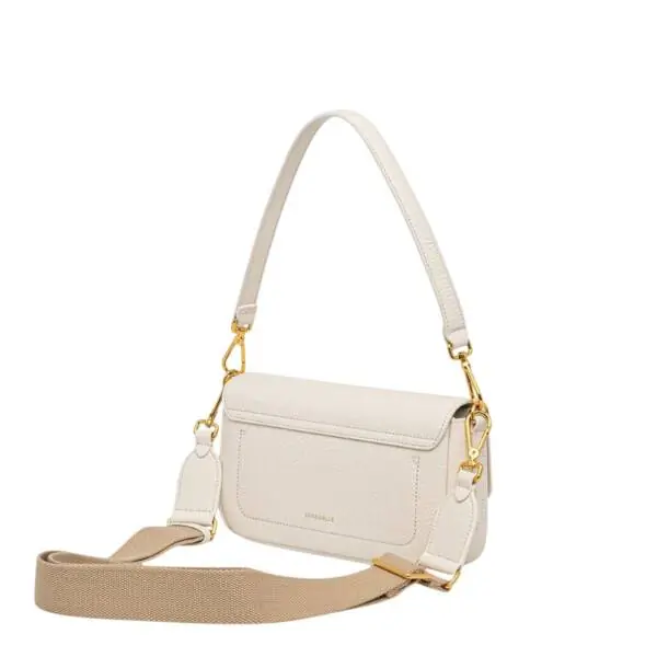 Coccinelle - Γυναικεία τσάντα C-Me Lock Medium E1U4K120201-N17 Λευκό E1U4K120201-N17