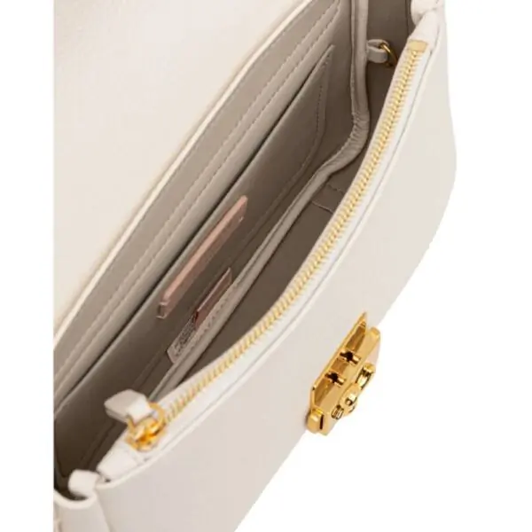 Coccinelle - Γυναικεία τσάντα C-Me Lock Medium E1U4K120201-N17 Λευκό E1U4K120201-N17