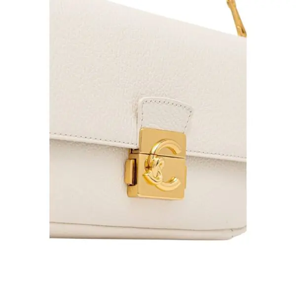 Coccinelle - Γυναικεία τσάντα C-Me Lock Medium E1U4K120201-N17 Λευκό E1U4K120201-N17