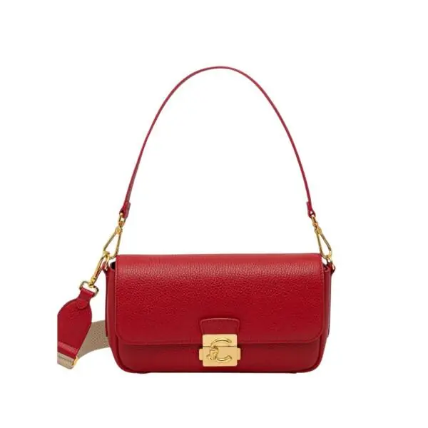 Coccinelle - Γυναικεία τσάντα C-Me Lock Medium E1U4K120201-R02 Κόκκινο