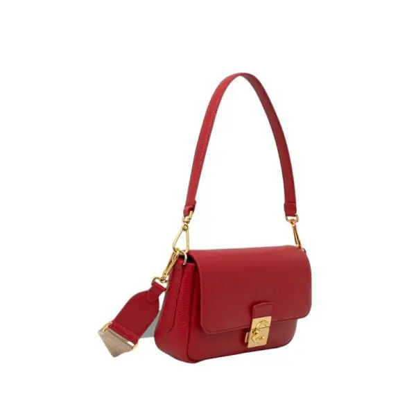 Coccinelle - Γυναικεία τσάντα C-Me Lock Medium E1U4K120201-R02 Κόκκινο E1U4K120201-R02