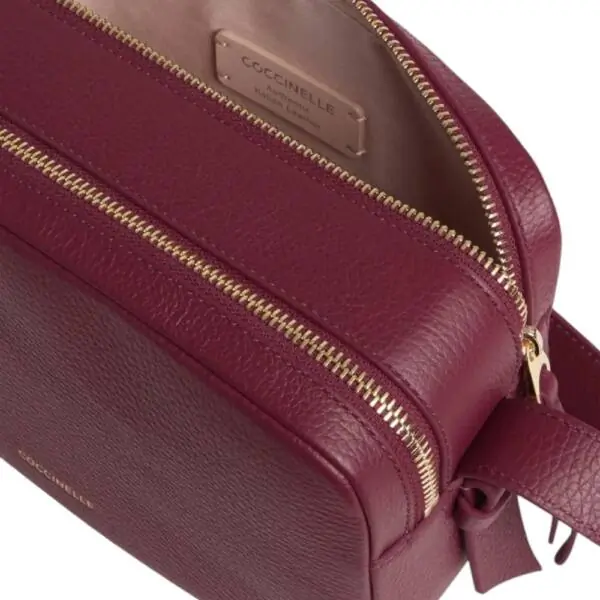 Coccinelle - Γυναικεία τσάντα Χιαστί Malory Small E1R1K150101-R52 Μπορντό E1R1K150101-R52