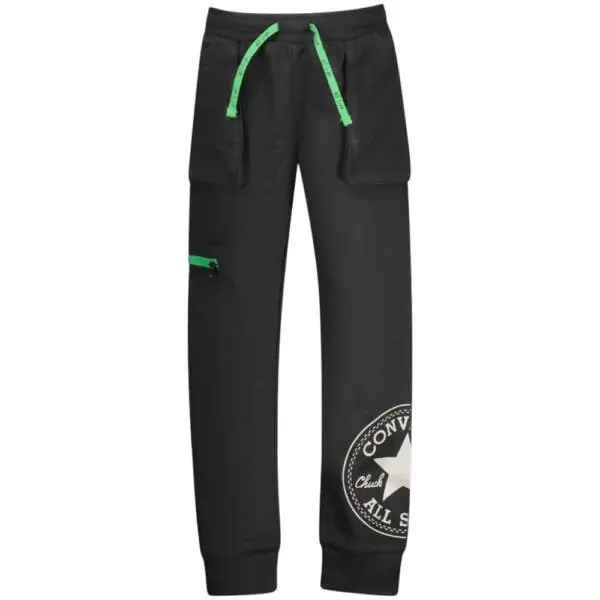 Converse - Παιδικό Παντελόνι Φόρμας Zipper Pocket Jogger 9CC244-023 Μαύρο