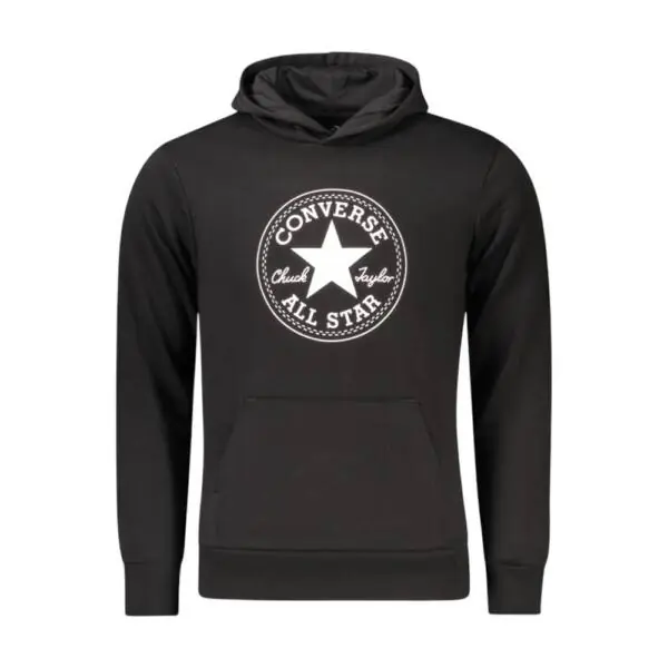 Converse - Παιδικό Φούτερ Fleece Με Κουκούλα 9CC858-023 Μαύρο
