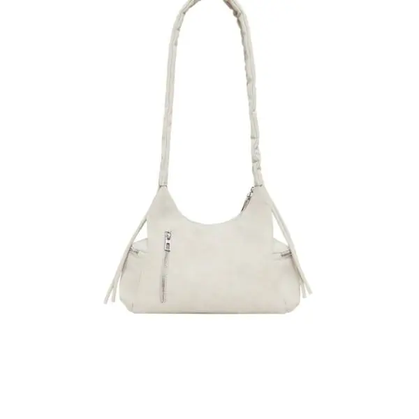 Desigual - Γυναικεία Τσάντα Ώμου Half Logo Montville 25WAXPB0-6006 Μπεζ 25WAXPB0-6006