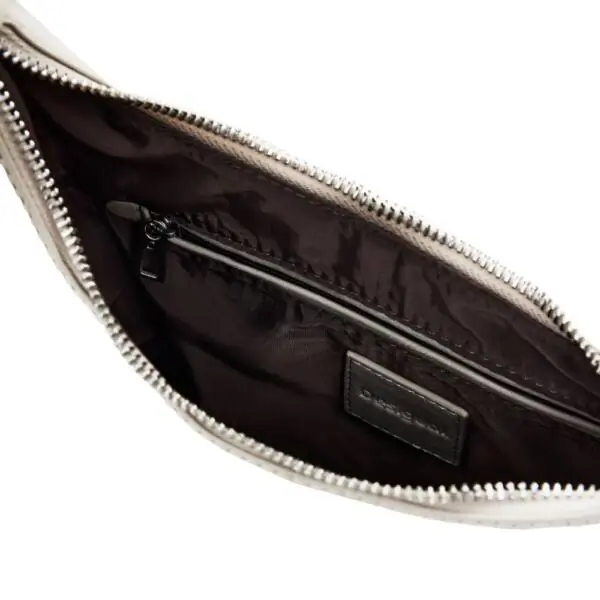 Desigual - Γυναικεία Τσάντα Ώμου Half Logo Montville 25WAXPB0-6006 Μπεζ 25WAXPB0-6006